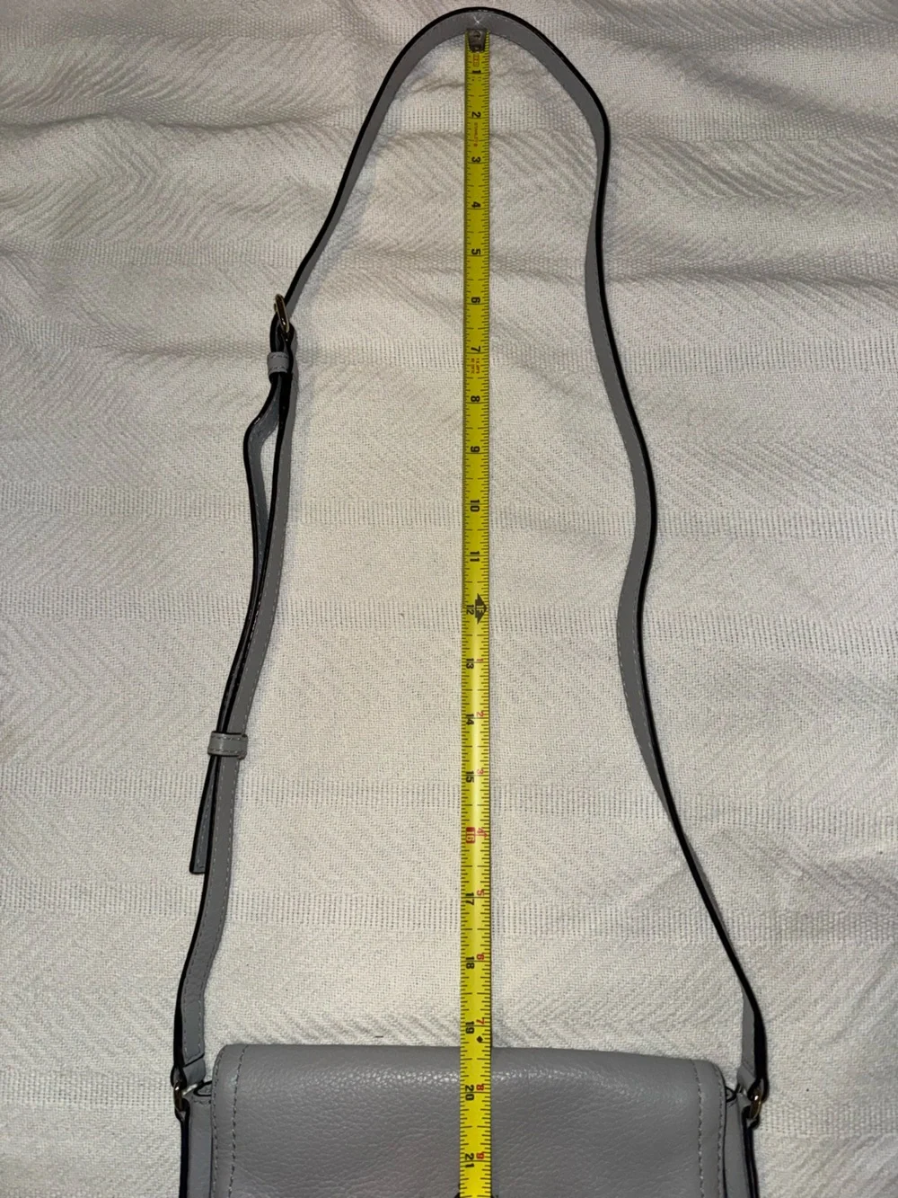 Kate Spade Gray Pebbled Leather Crossbody